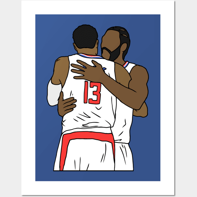 Kawhi And Paul George Wall Art by rattraptees